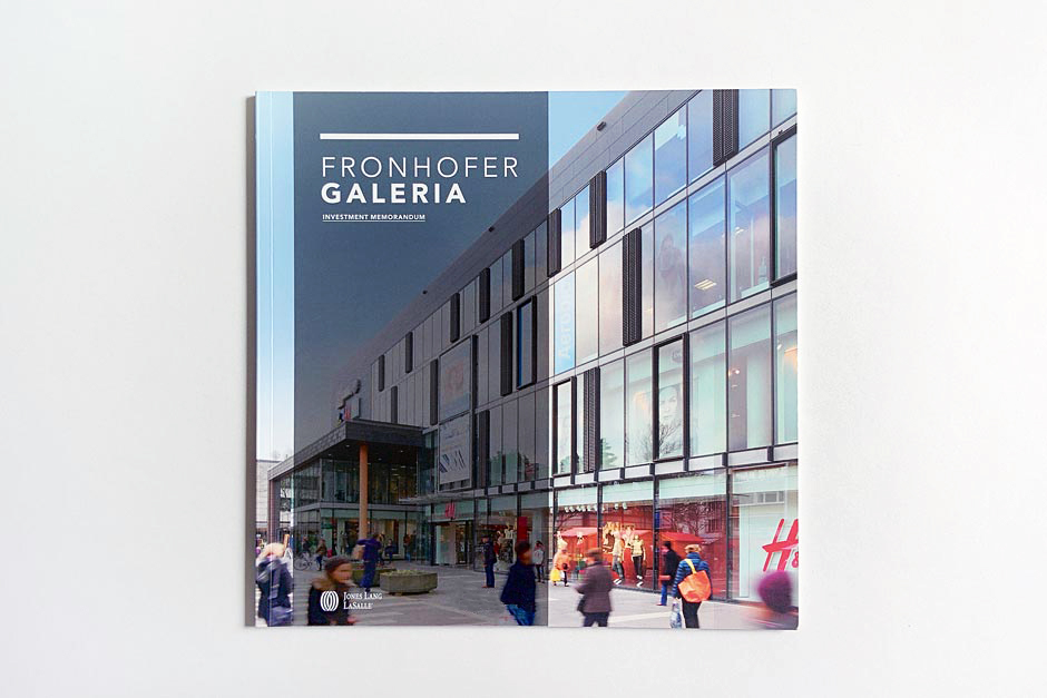 Fronhofer Galeria, Editorial Design, Real Estate Marketing, Immobilienvermarktung, Investment Memorandum